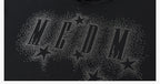 MEDM Rhinestone Star & Logo Hoodie