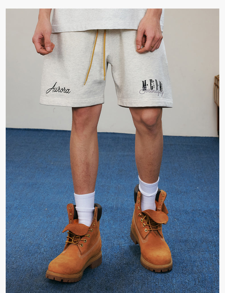 MEDM 3D Embroidered Sweat Shorts