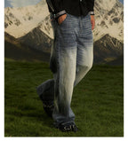 S45 Ethnic Trim Back Pocket Washed Jeans