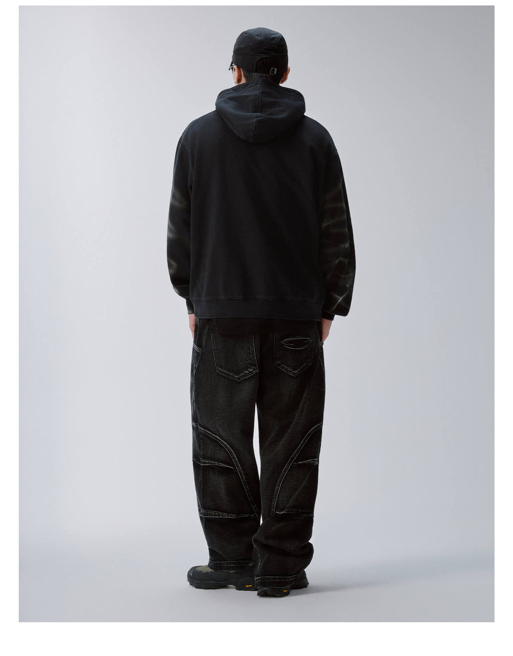 F2CE Tie Dye Distressed Embroidered Hoodie