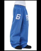 NOVACAM Flocking Print Baggy Sweatpants