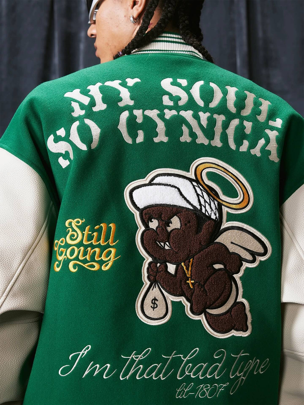 1807 Devil Angel Varsity Jacket
