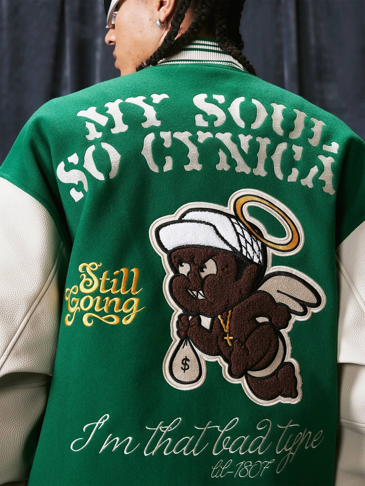 1807 Devil Angel Varsity Jacket