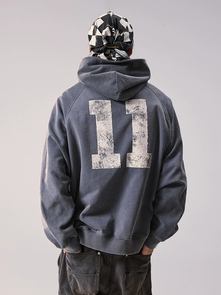 Remedy Washed Reversible Raglan Hoodie