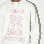 EMPTY REFERENCE Neon Doberman Dog Print Sweatshirts