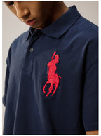 Remedy Cocktail Glass Girl Embroidery Polo Shirt