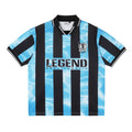 Small Town Kid Water Ripple Striped Polo Jersey