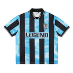 Small Town Kid Water Ripple Striped Polo Jersey