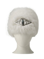 KARMANISTIC Metal Logo Fur Beanie