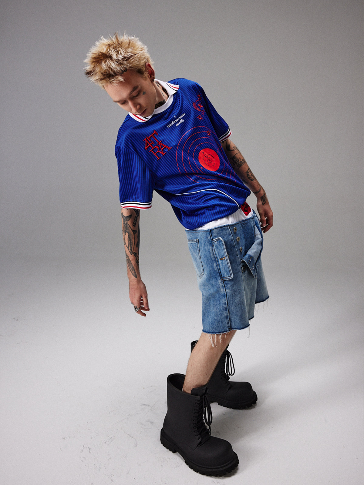 4tra "Rebel Pirate" Bullseye Soccer Jersey Tee