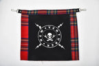 VENTUREK Red Tartan Check Punk Rock Bum Flap