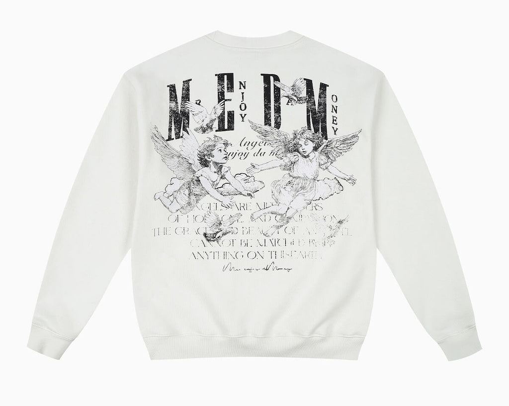 MEDM Angel Print Patch Sweatshirt