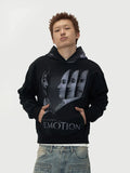 EVILKNIGHT(EK) Mirror Duality Graffiti Print Hoodie