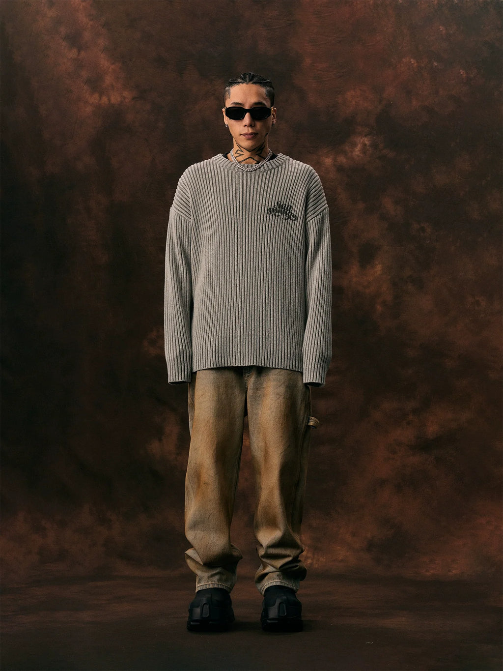 1807 Pit Stripe Vintage Knit Sweater