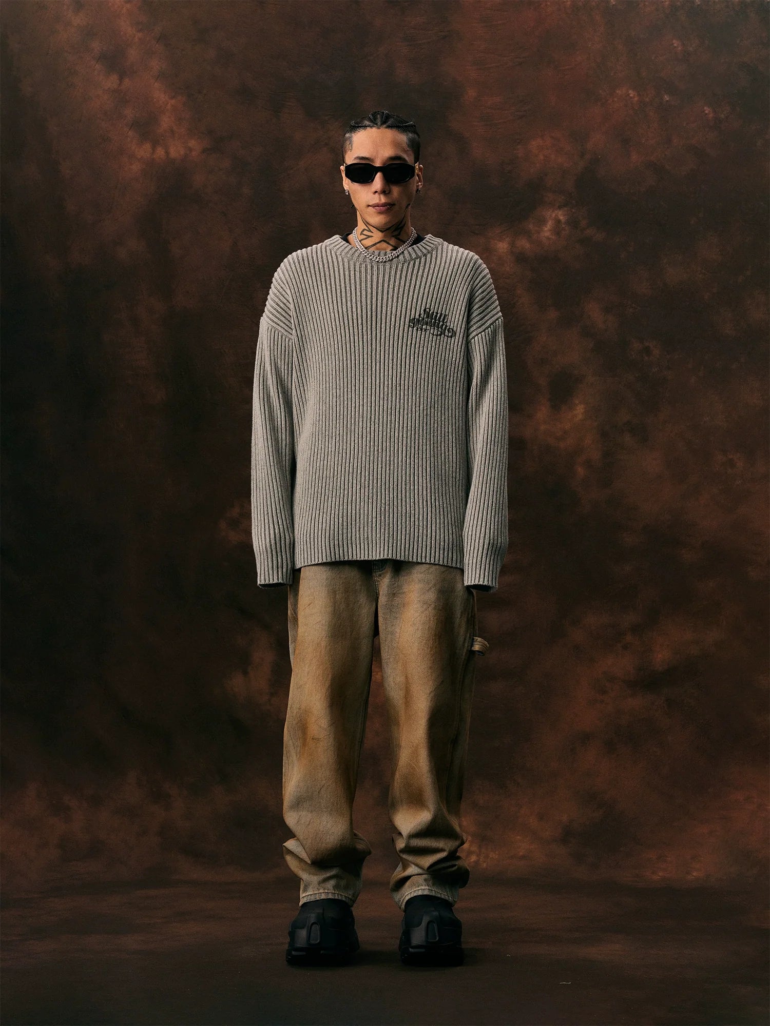 1807 Pit Stripe Vintage Knit Sweater