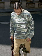 STEEPC Forest Camouflage Washed Vintage Long Sleeve Tee