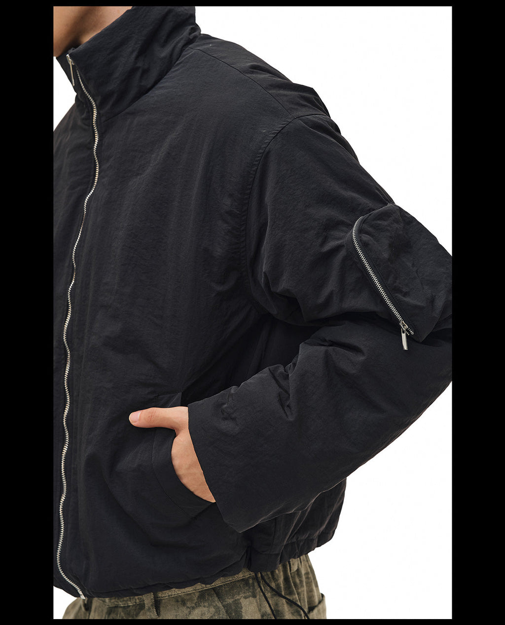 NOVACAM Windproof Puffer Short Jacket