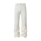 YADcrew 3D Embossed White Distressed Jeans