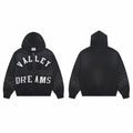 Vale Forever Valley Dreams Rhinestone & Applique Vintage Wash Full-Zip Hoodie black