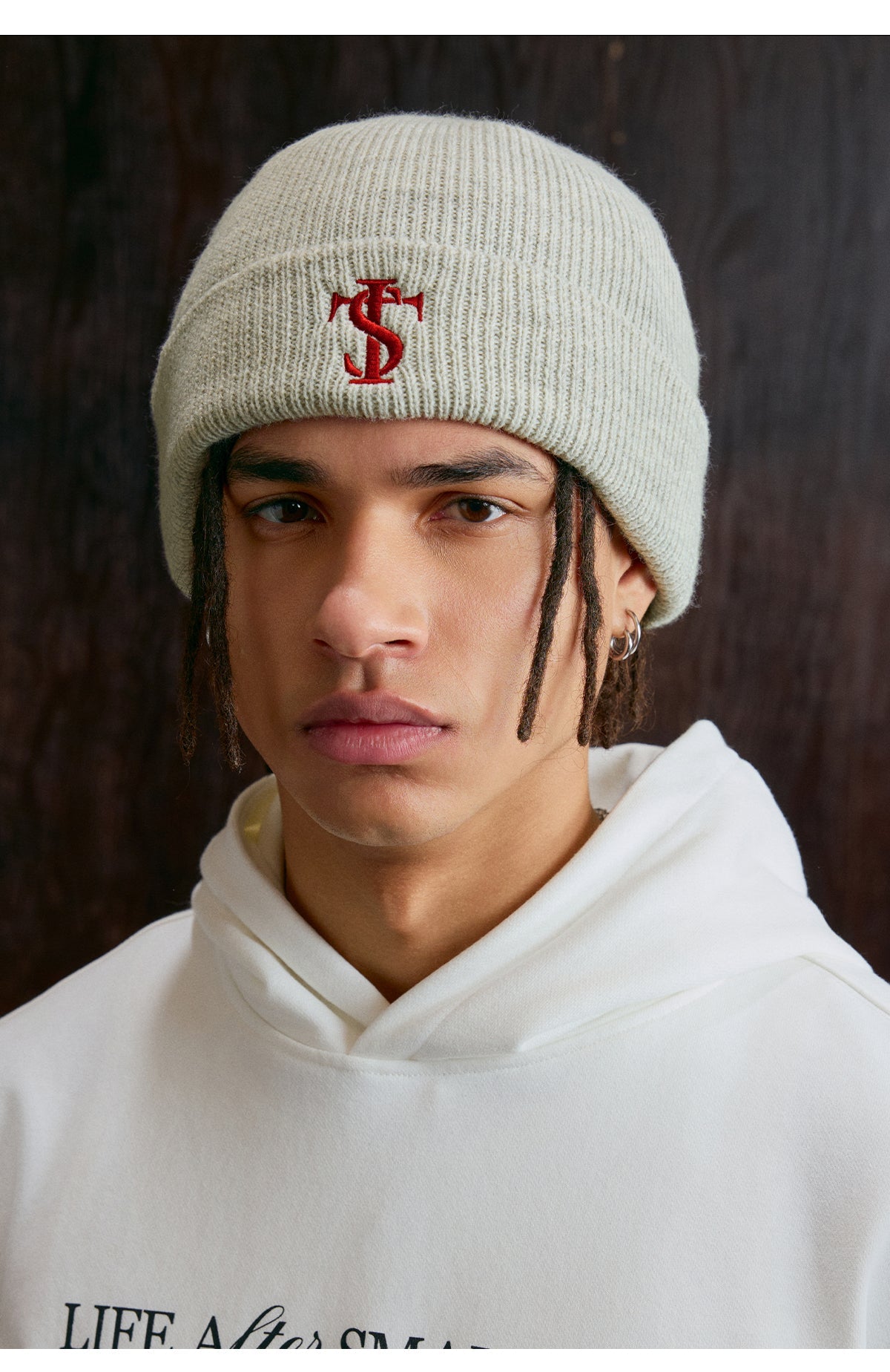 Small Town Kid Basic Logo Embroidery Beanie