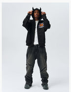 MEDM Angel & Devil Horns Zip-Up Hoodie