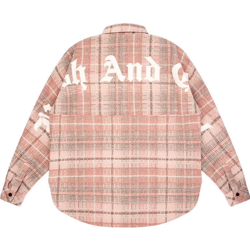 Harsh and Cruel Gothic Logo Flannel Shirt
