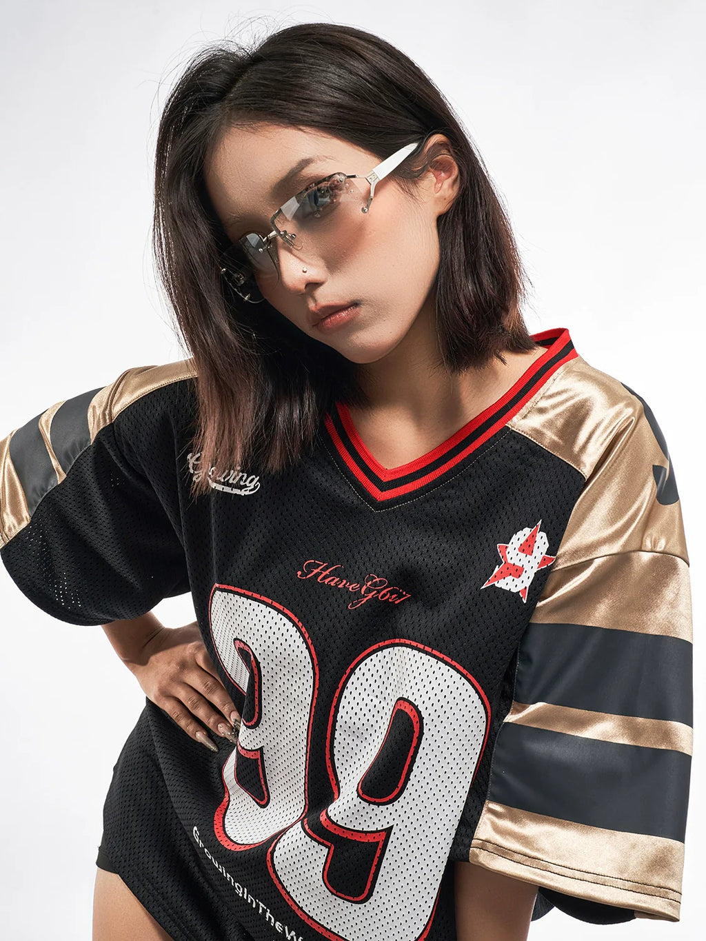 F3F Select Black and Gold 99 Mesh Hockey Jersey