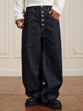 YADcrew Double Waist Buttoned Jeans