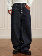 YADcrew Double Waist Buttoned Jeans