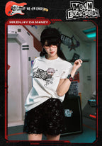 MEDM x EVA NEVER END Cute Character Music Note Graphic Tee