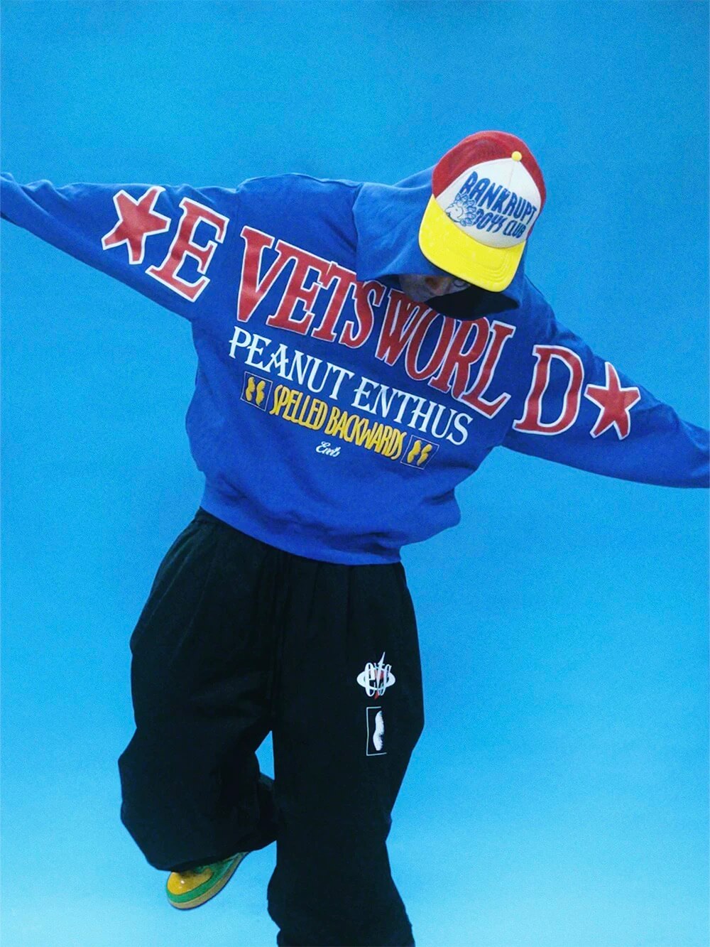 EVETS PEANUT ENTHUS Foam Print Hoodie