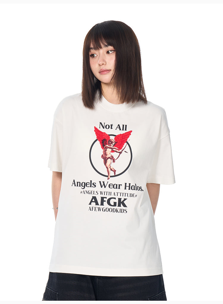 AFGK Archery Angel Embroidered Print Tee