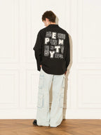 EMPTY REFERENCE Printed Font Long Sleeve Shirt