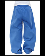 NOVACAM Flocking Print Baggy Sweatpants