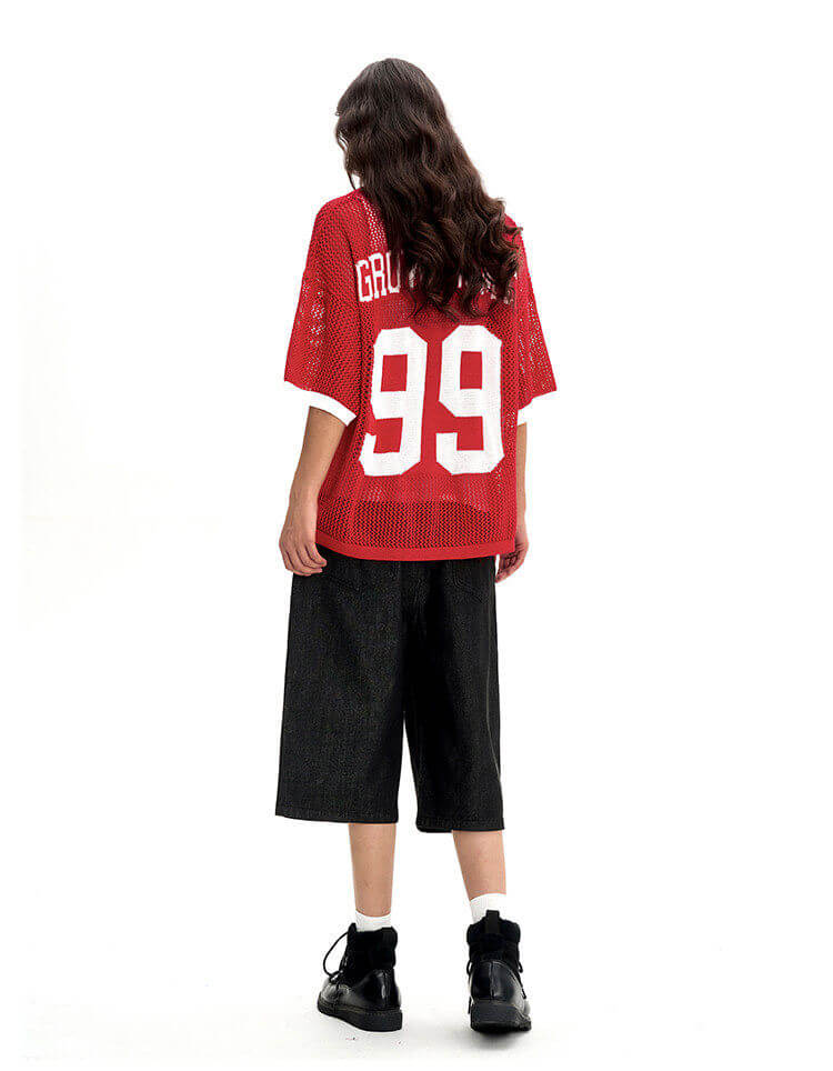 F3F Select 99 Numbering Mesh Knit Short Sleeve Jersey