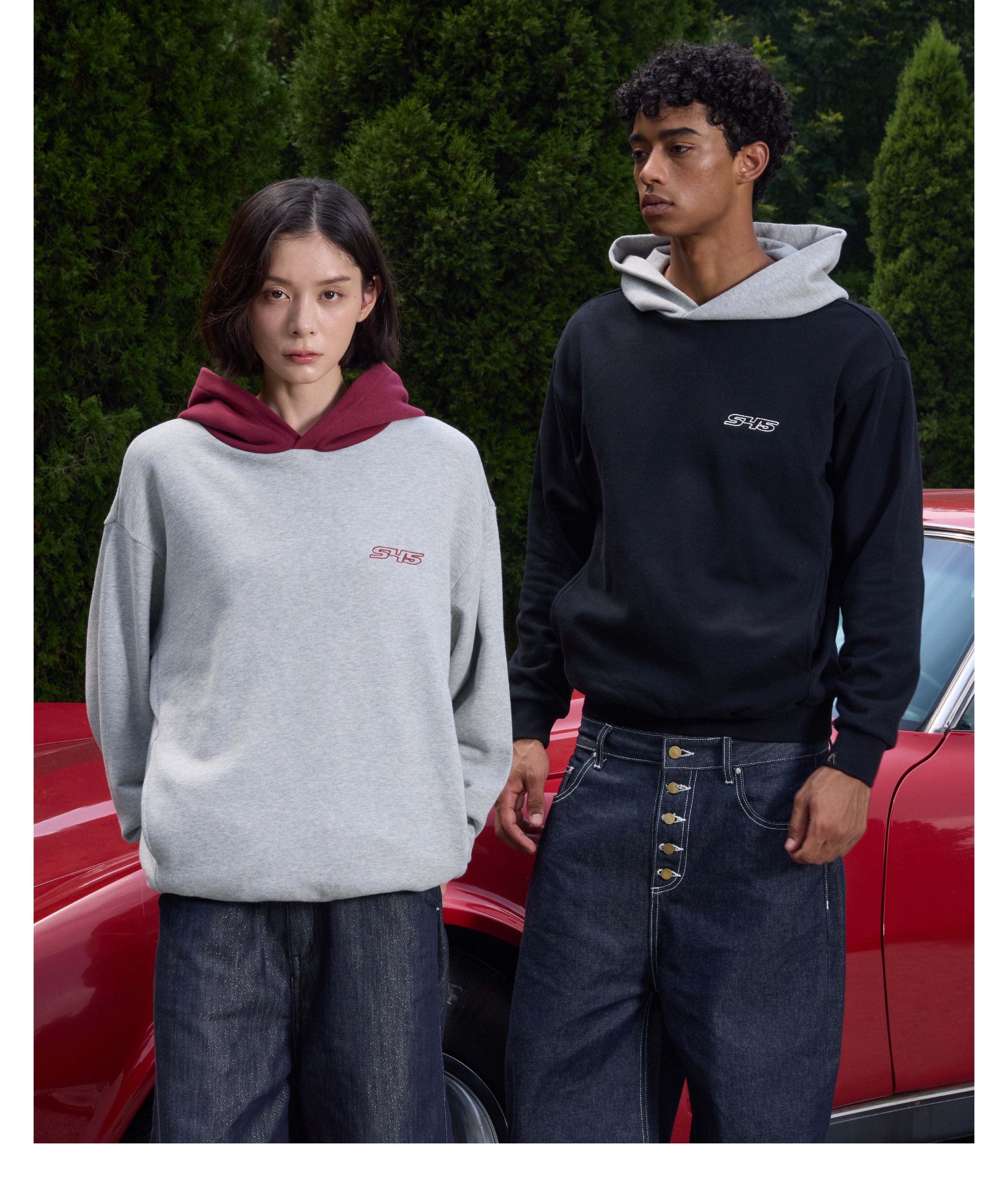 S45 Colorblock Logo Hoodie