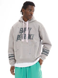 EMPTY REFERENCE Ink Hand Painted Logo Hoodie