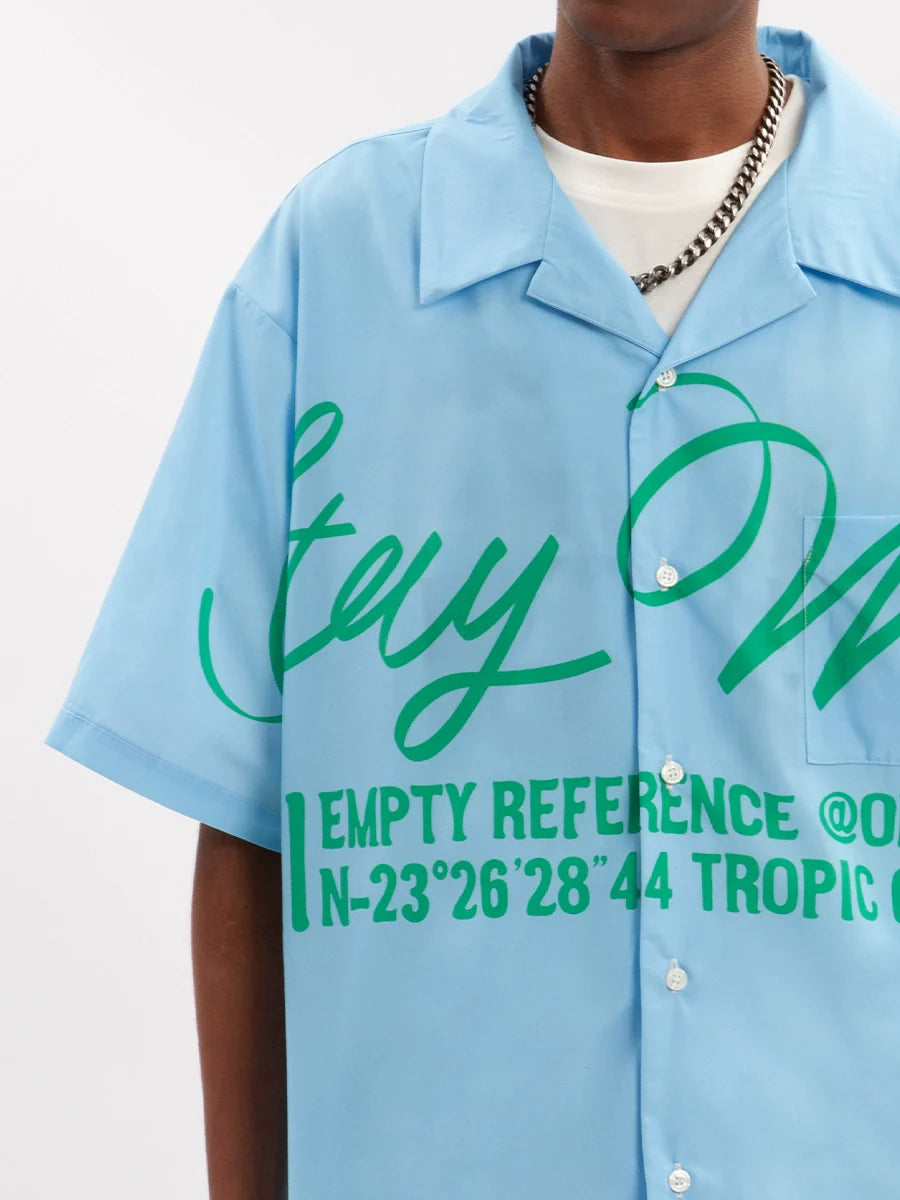 EMPTY REFERENCE Slogan Short Sleeve Shirt