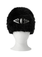 KARMANISTIC Metal Logo Fur Beanie
