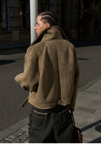 STEEPC Suede Shearling Jacket