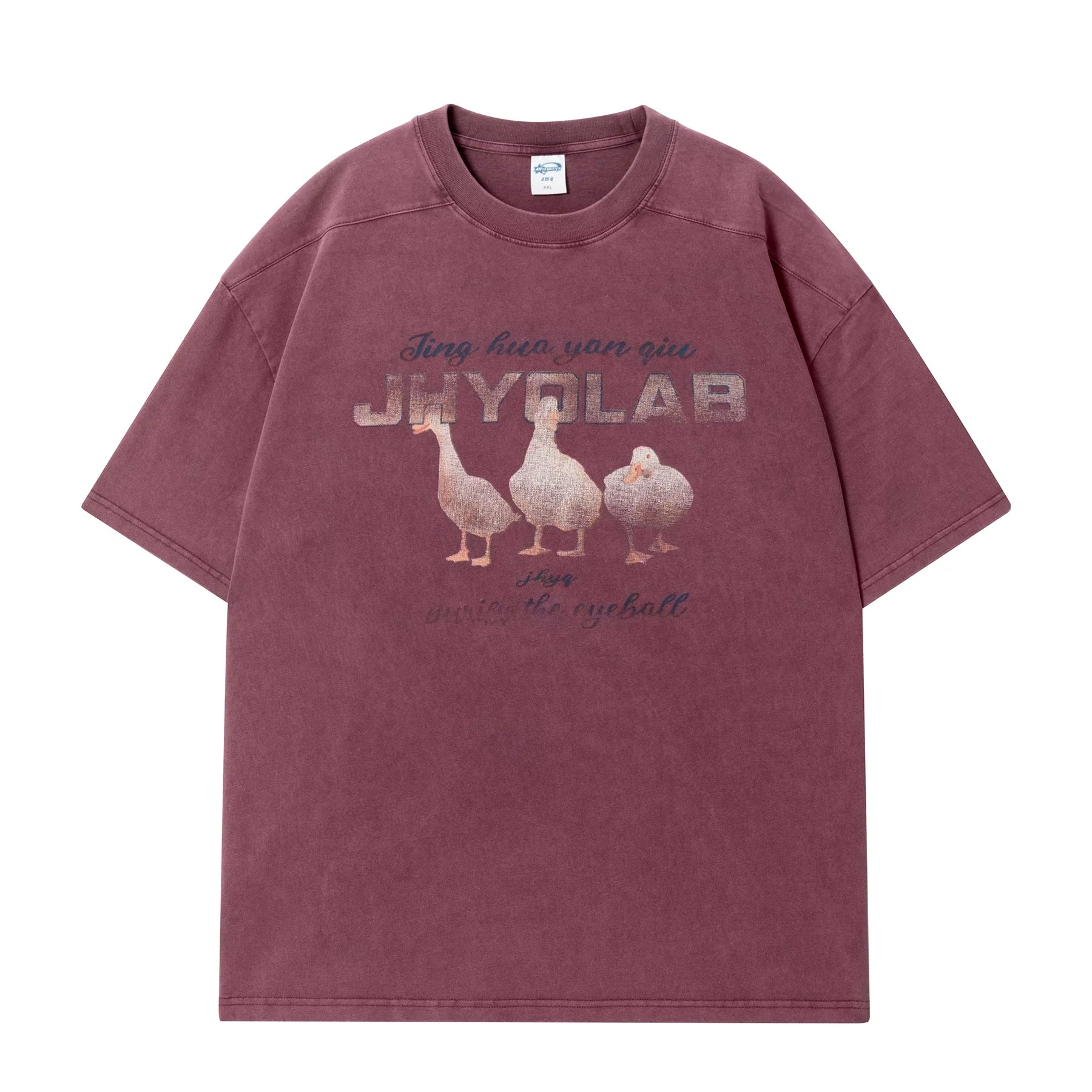 JHYQ Washed Duck Print Tee