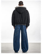 F3F Select Fur Quilted Lining Hoodie Jacket