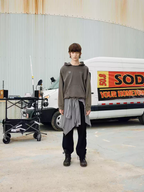 SOD Co. FM Distressed Oversized Hoodie