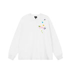 Achock Small Flower Logo Print Long Sleeve Tee