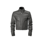 KARMANISTIC Racing Short Leather Jacket