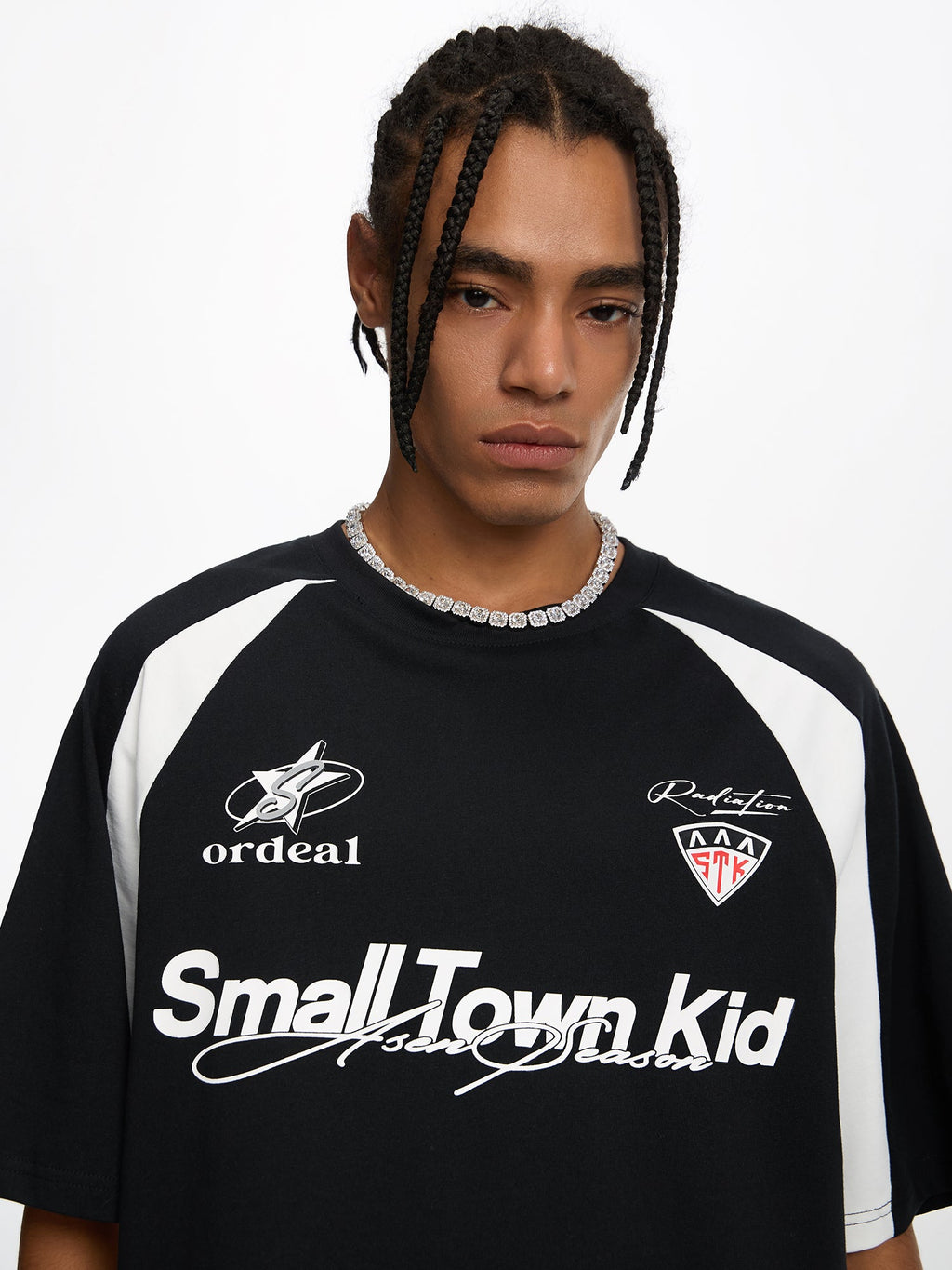 STK SmallTownKid Patchwork Racing Screen Printed Soccer Jersey