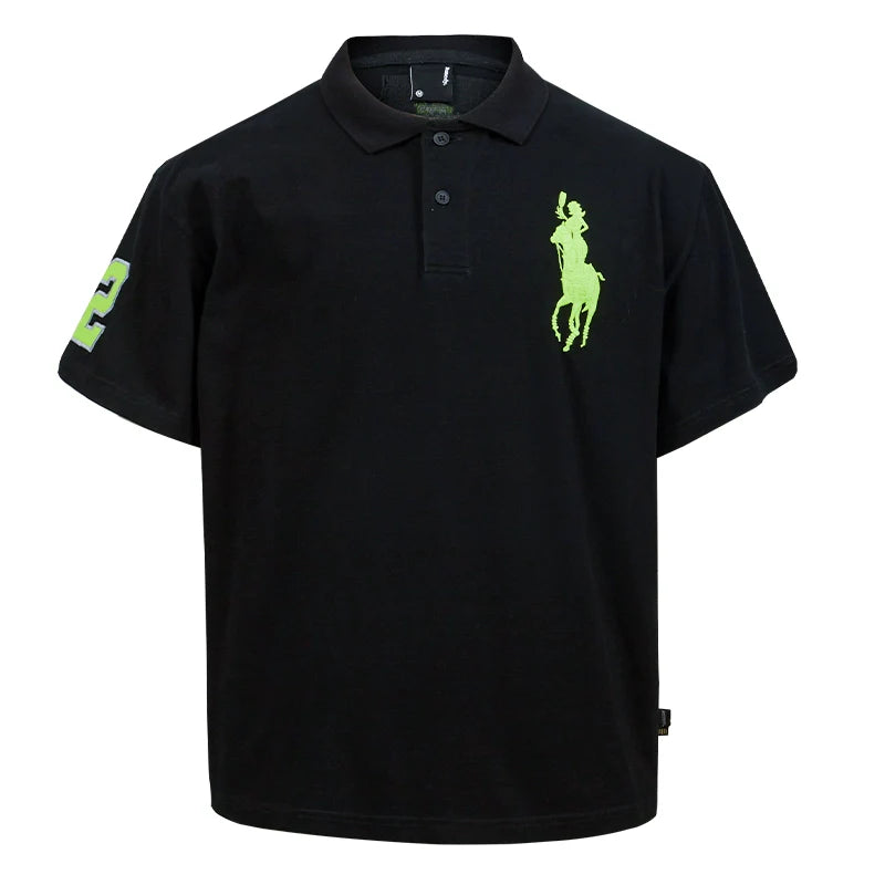 Remedy Cocktail Glass Girl Embroidery Polo Shirt