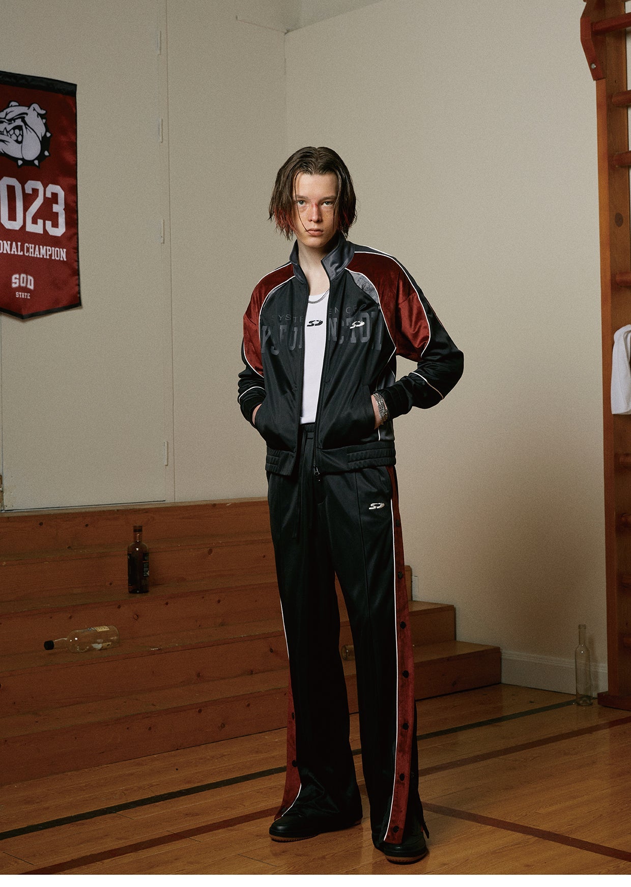 SOD Co. Velvet Deconstructed Track Jacket