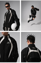 Labt Contrast Stitch Nylon Track Jacket