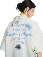 Harsh and Cruel Floral Oil Painting Cuban Shirt